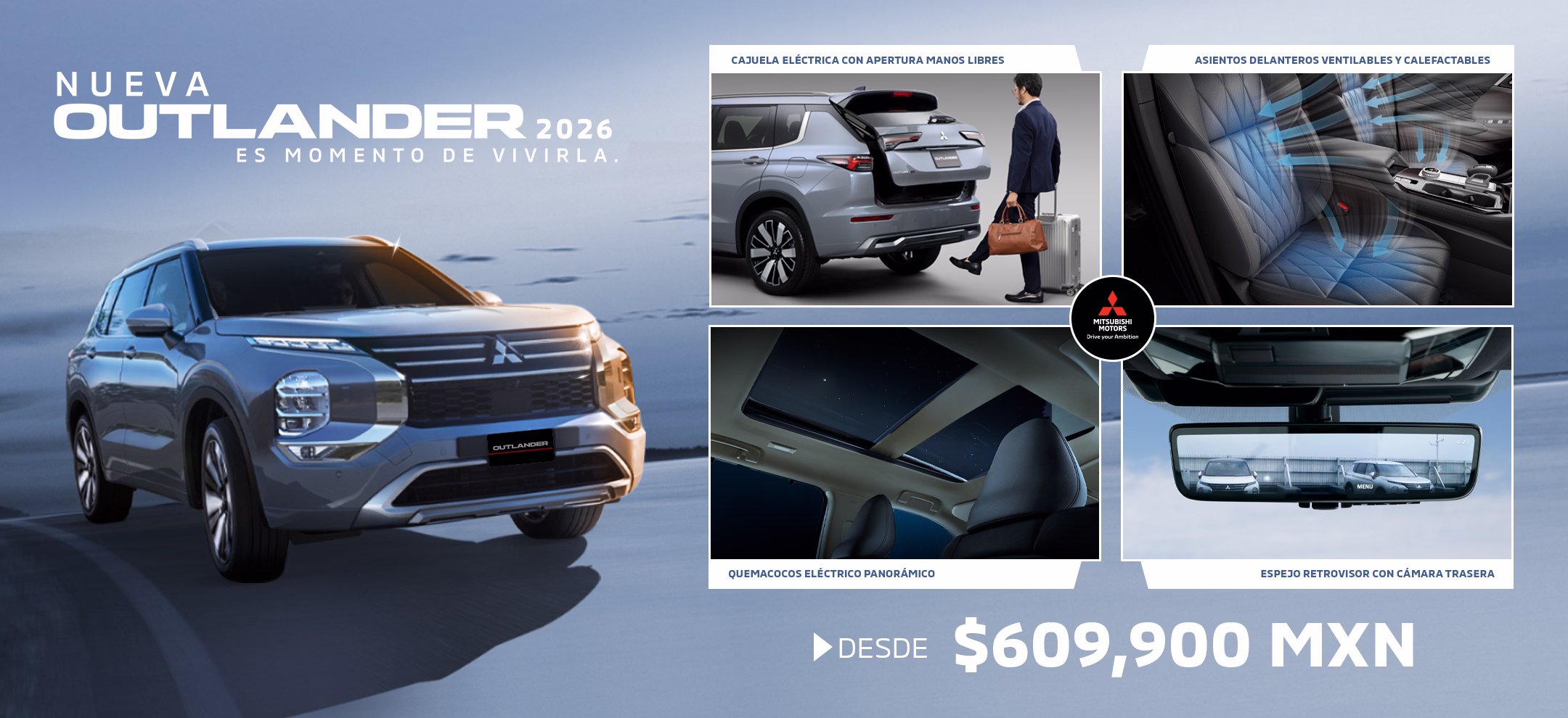 Mitsubishi comienza el año con el lanzamiento de la nueva Outlander 2026 Mitsubishi comienza el año con el lanzamiento de la nueva Outlander 2026