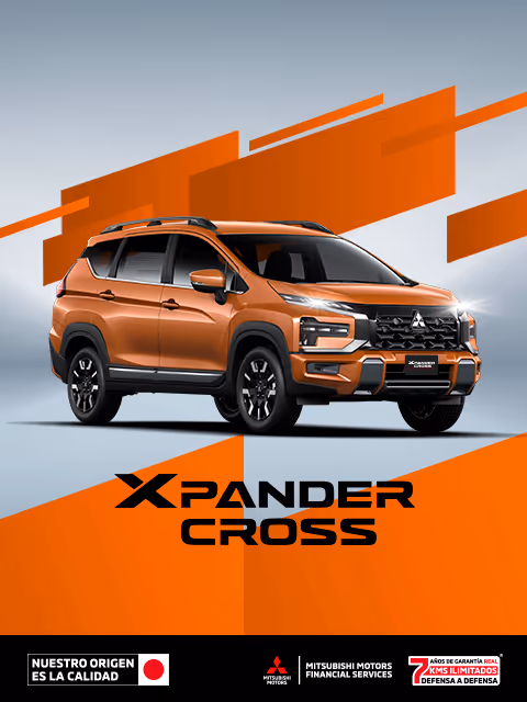 Estrena una Mitsubishi Xpander Cross 2026 desde tasa 7.9%(1) o 1 año de Seguro Gratis(2) + 0% Comisión por apertura(3) solo con Mitsubishi Motors Financial Services.