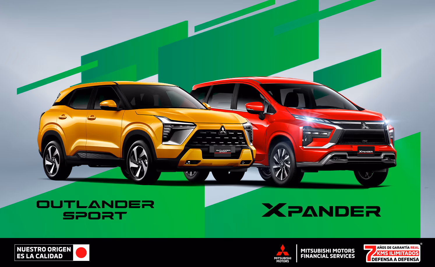 Estrena un Mitsubishi con tasa desde 7.9%(1) o 1 año de Seguro gratis(2) + 0% Comisión por apertura(3) solo con Mitsubishi Motors Financial Services.